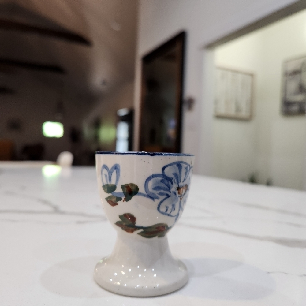 VINTAGE Hand Painted Egg Cup